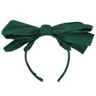 Girls Green Bow Headband, 2, hi-res
