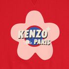 Girls Red Logo Sweatshirt, 1, hi-res