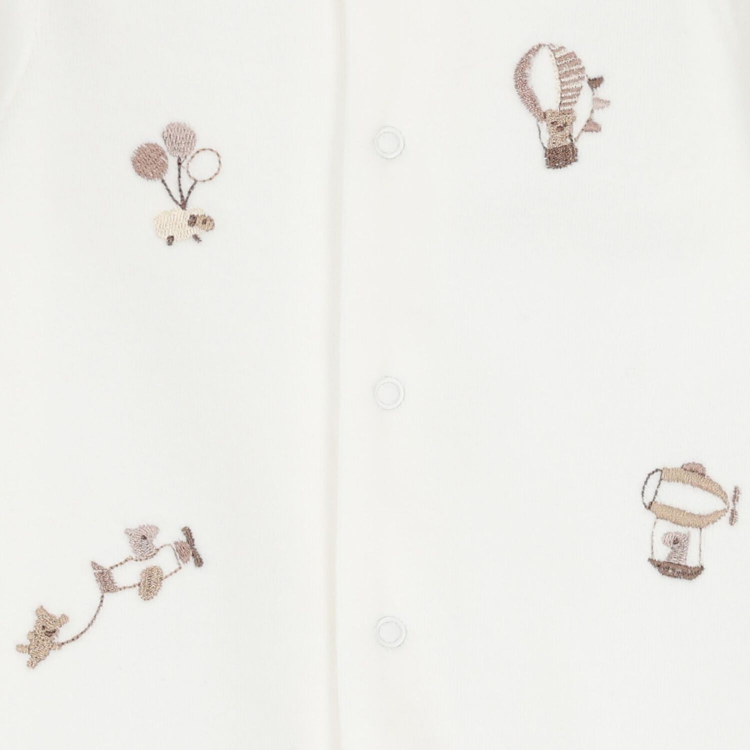 White & Beige Babygrows ( 2-Pack ), 2, hi-res