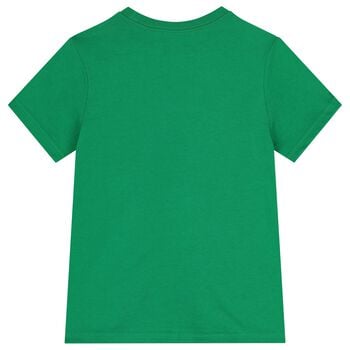 Boys Green Logo Polo Bear T-Shirt