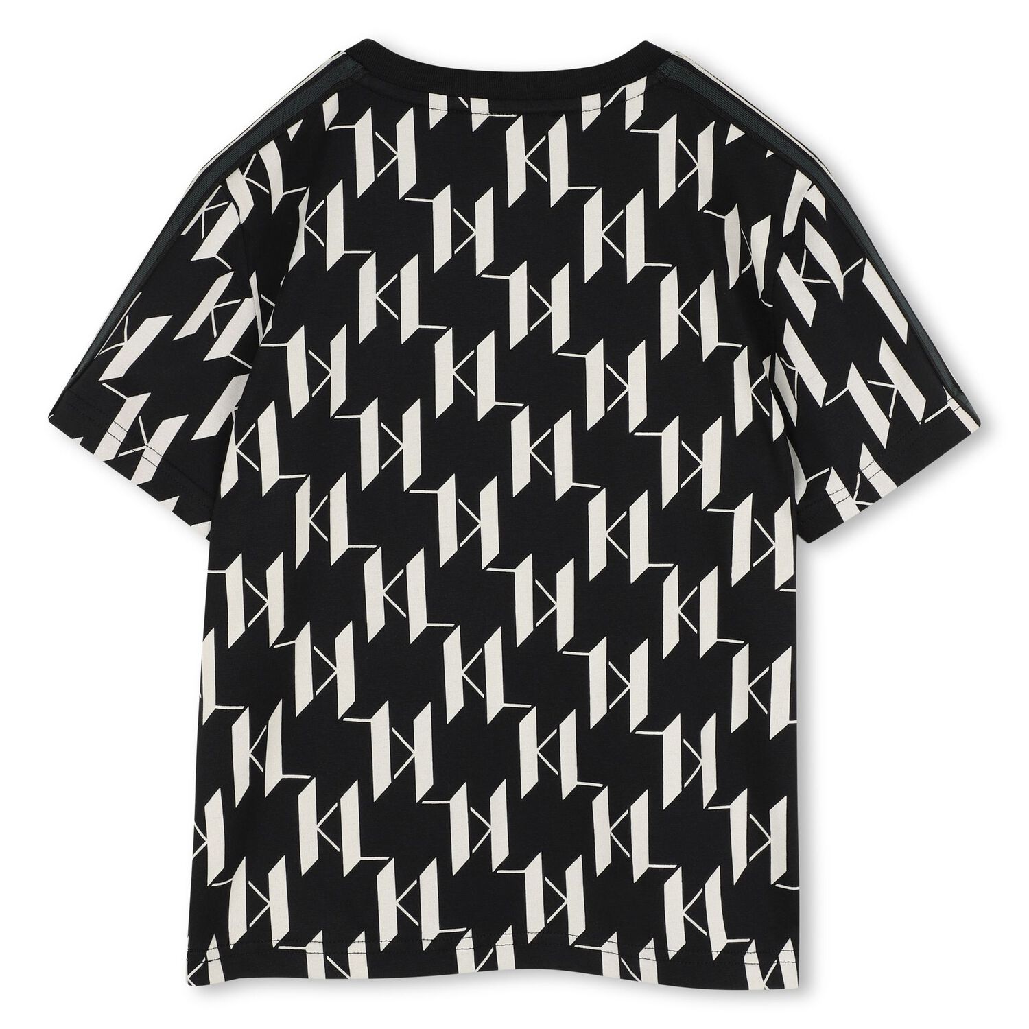 Boys Black & White Logo T-Shirt, 1, hi-res