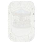 Baby Boys White & Blue Carousel Fitted Sheet, 1, hi-res