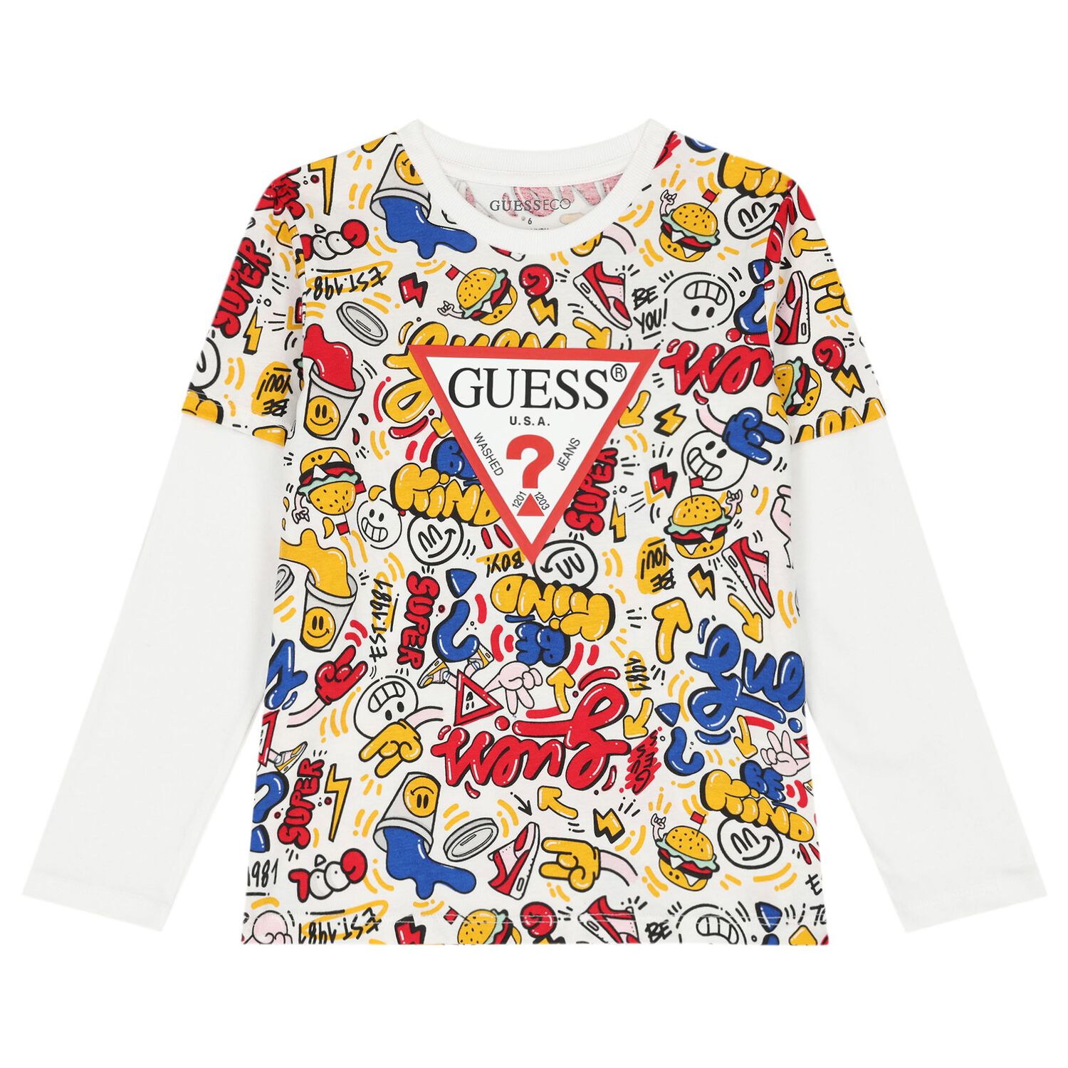 Boys White & Red Logo Tracksuit, 1, hi-res image number null