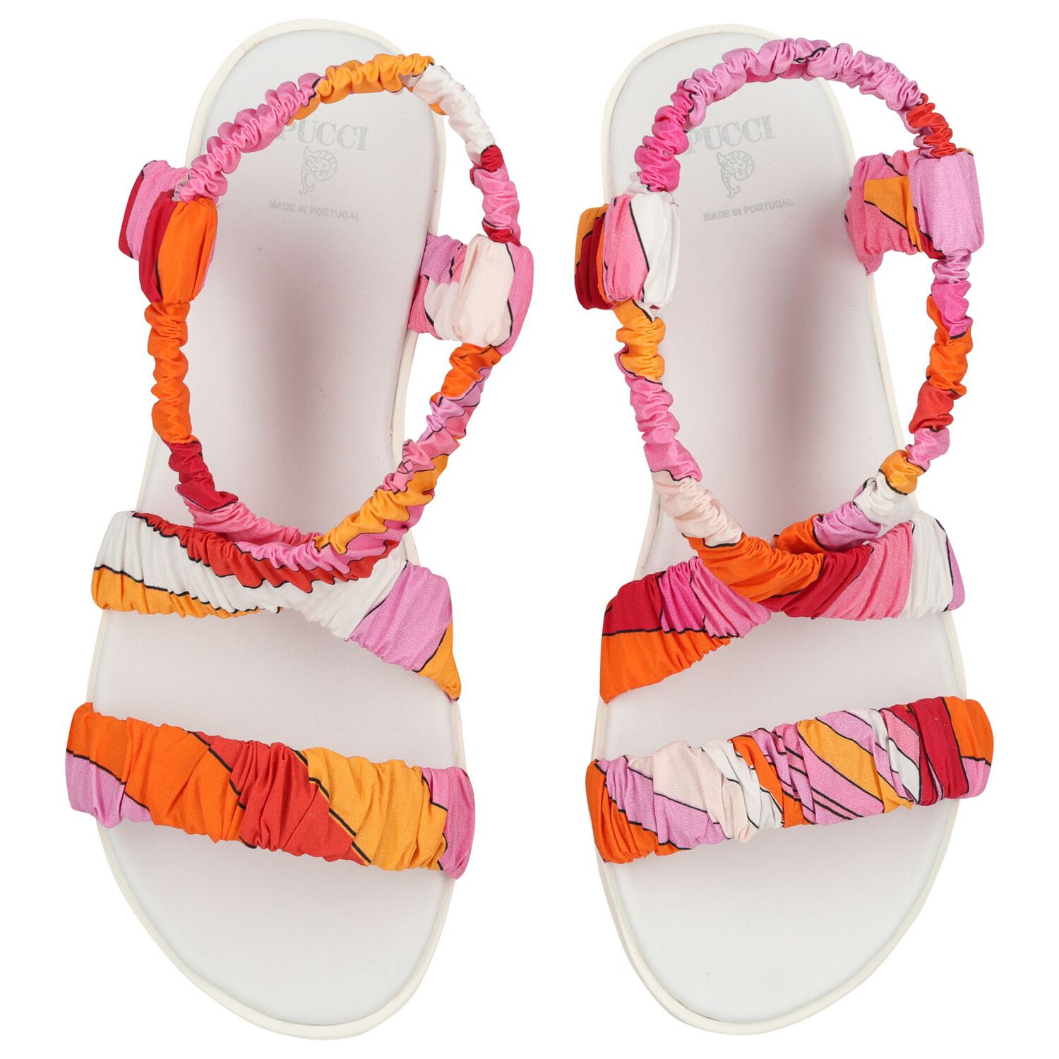 Girls Pink & Orange Sandals, 1, hi-res