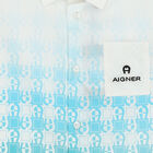 Younger Boys White Logo Shirt, 1, hi-res