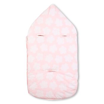Baby Girls Pink Boke Flower Reversible Nest