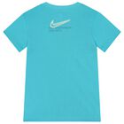 Boys Blue Logo Shorts Set, 1, hi-res