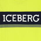 Younger Boys Neon Green Logo T-Shirt, 1, hi-res