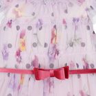 Girls Lilac Floral Dress, 1, hi-res