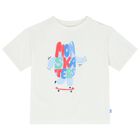 Younger Boys Blue & White T-Shirts ( 2-Pack ), 1, hi-res