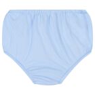 Baby Girls Blue Cotton Polo Bear Dress, 1, hi-res