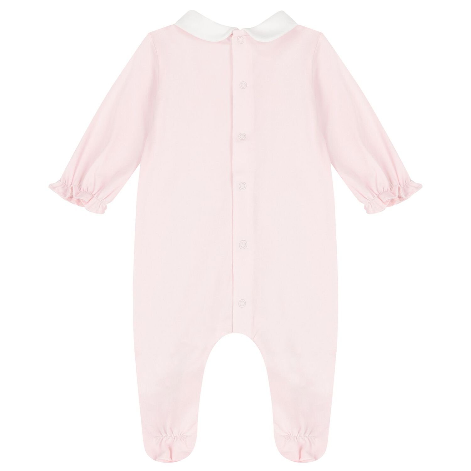 Baby Girls White & Pink Babygrows ( 2-Pack ), 2, hi-res