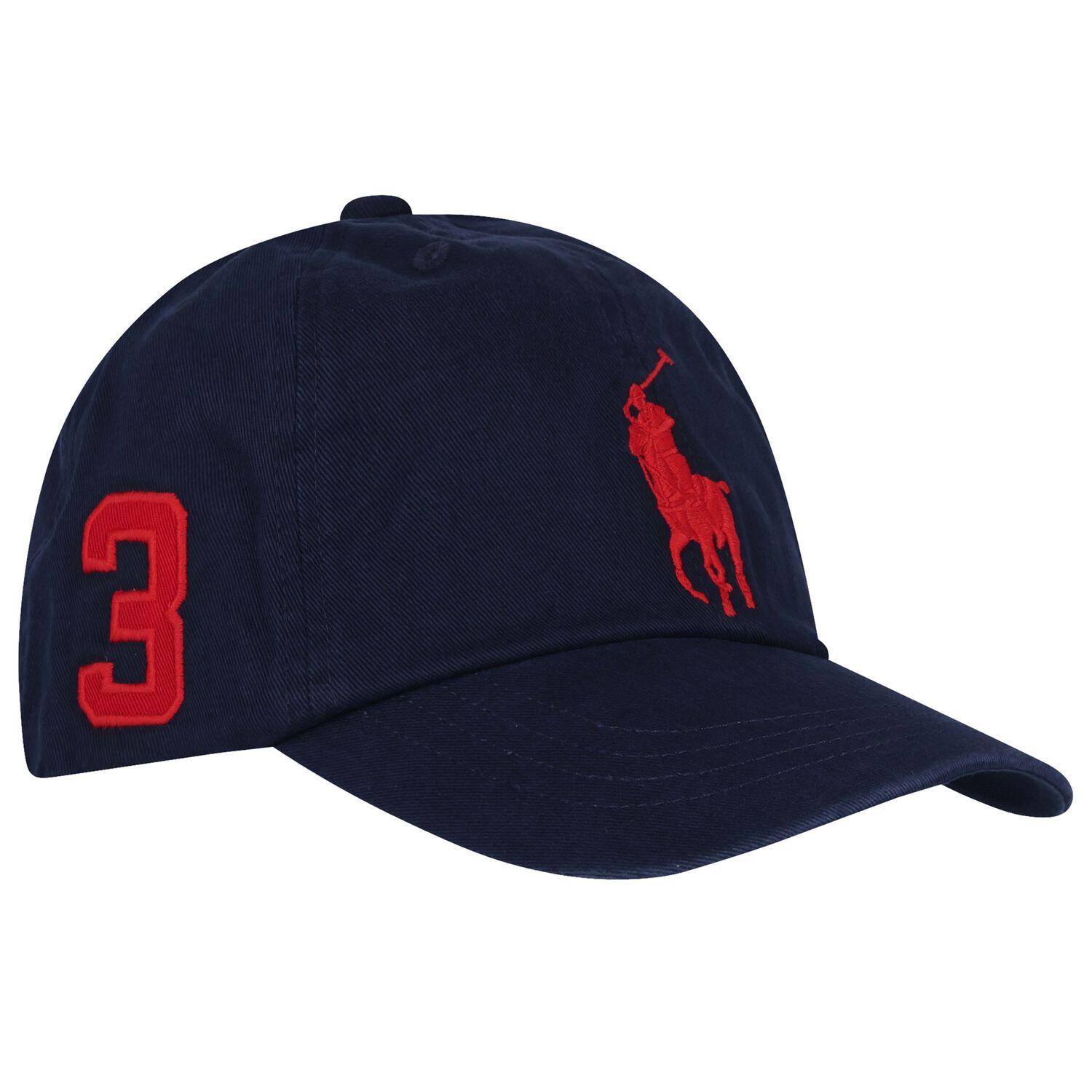Boys Navy Blue Logo Cap, 1, hi-res