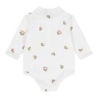 White Teddy Bear Babysuit Gift Set, 1, hi-res