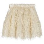 Girls Gold Fringe Skirt Set, 1, hi-res