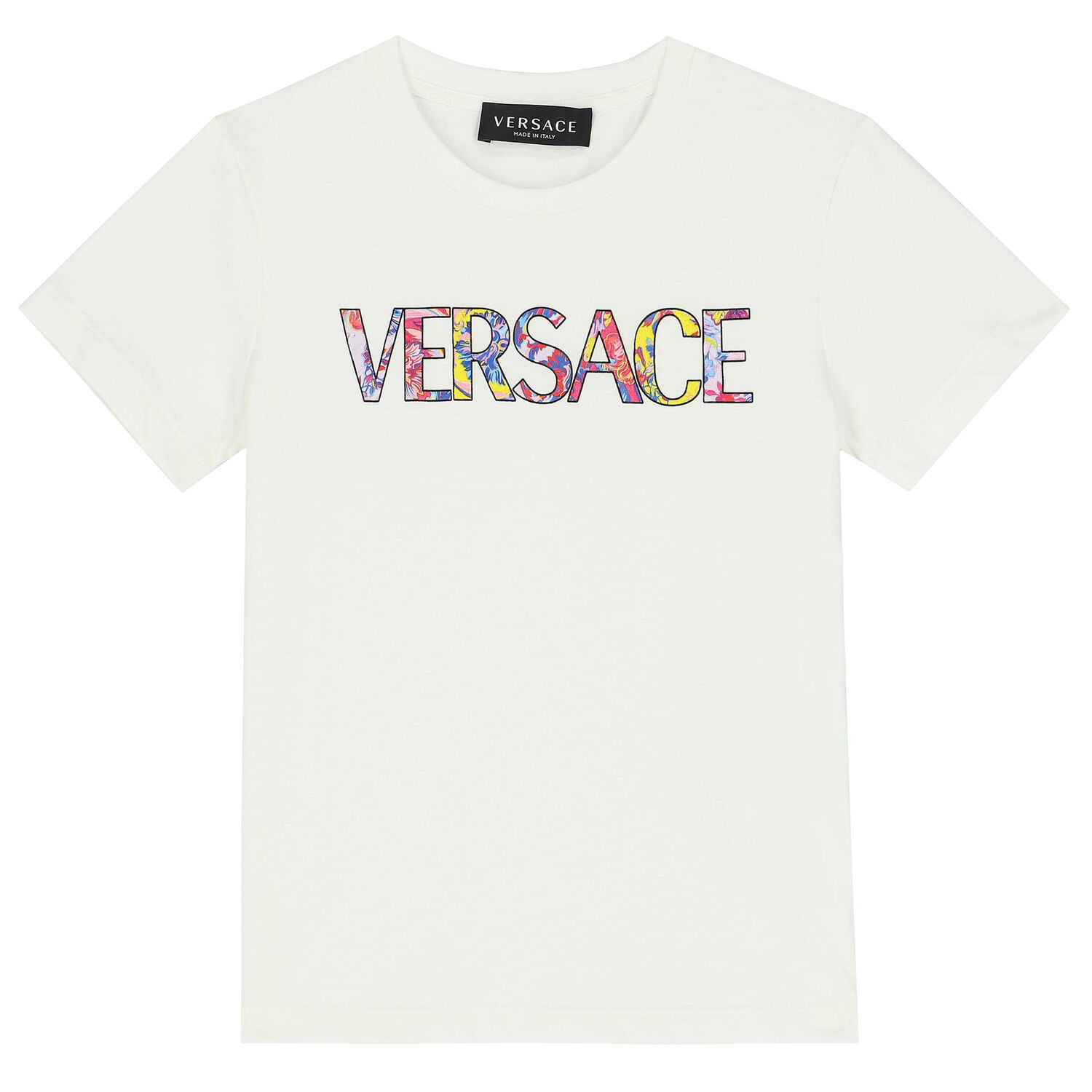 Girls Ivory Logo T-Shirt, 1, hi-res