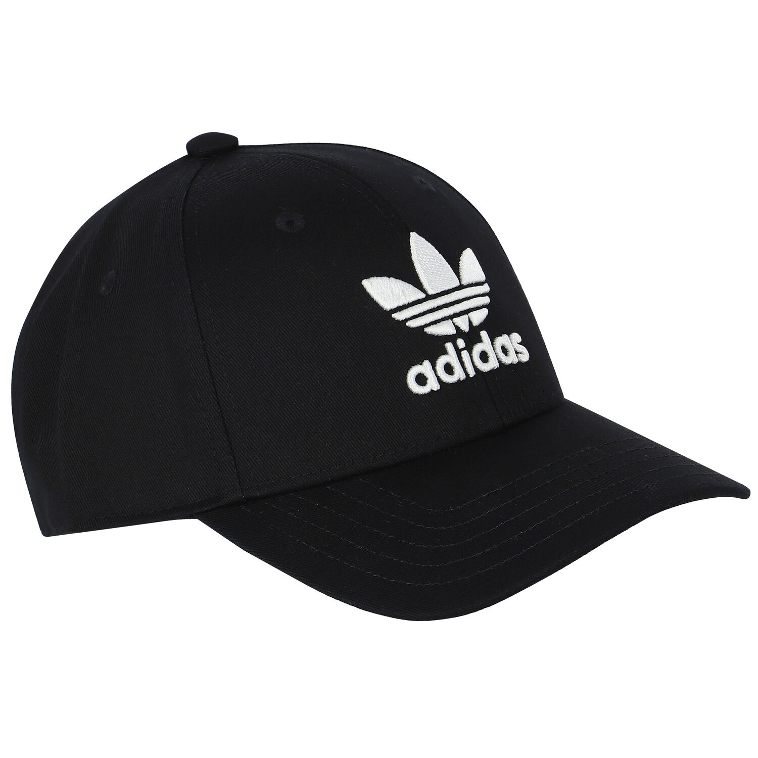 Black Logo Embroidered Cap, 1, hi-res image number null