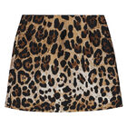 Girls Leopard Mini Me Skirt, 1, hi-res