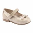 Younger Girls Gold Shoes, 1, hi-res