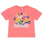 Girls Pink Daisy Duck T-Shirt, 1, hi-res