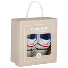 Baby Boys White Logo Pre Walker Shoes, 1, hi-res