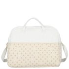 White & Beige Logo Baby Changing Bag ( 42cm ), 1, hi-res