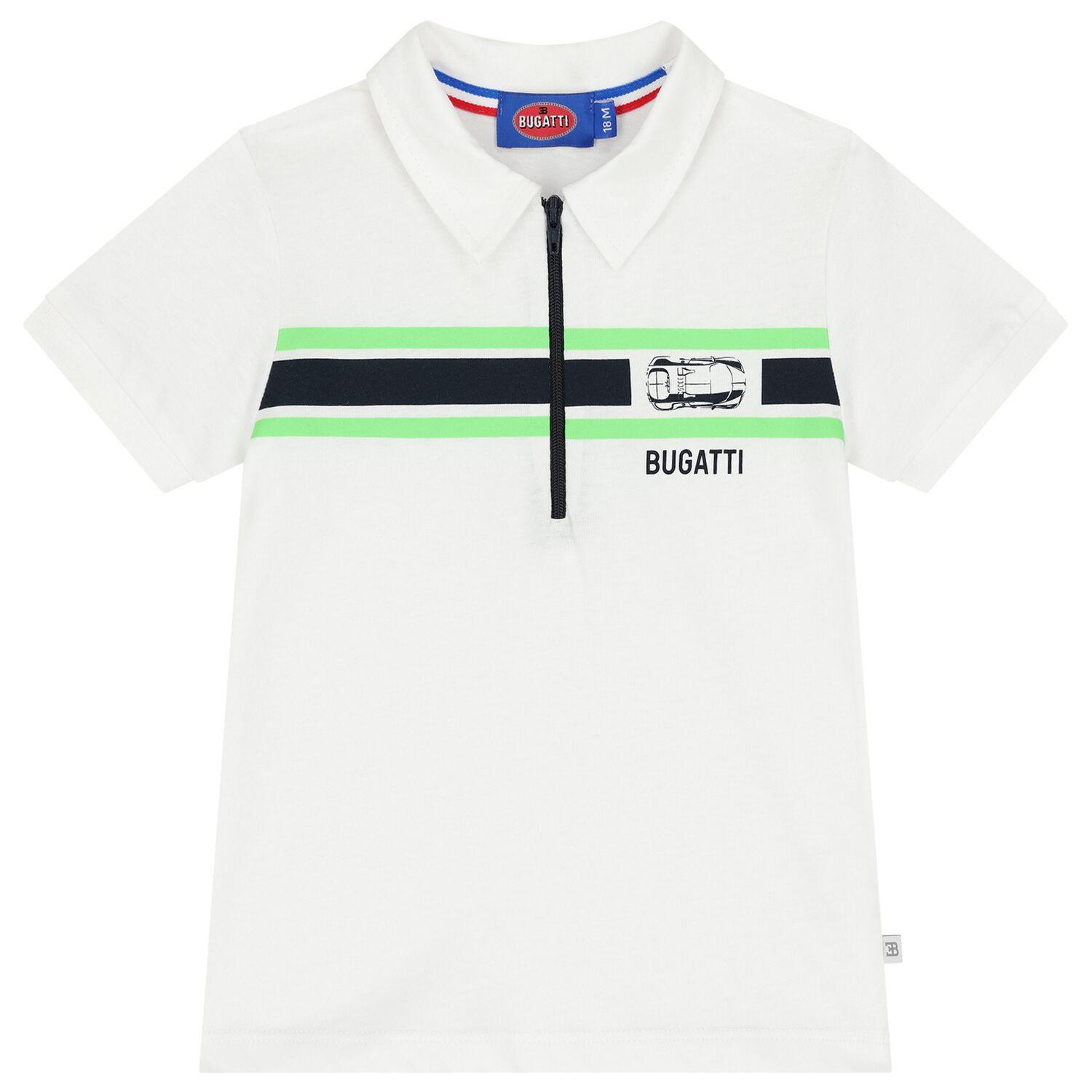 Younger Boys White Logo Polo Shirt, 1, hi-res image number null