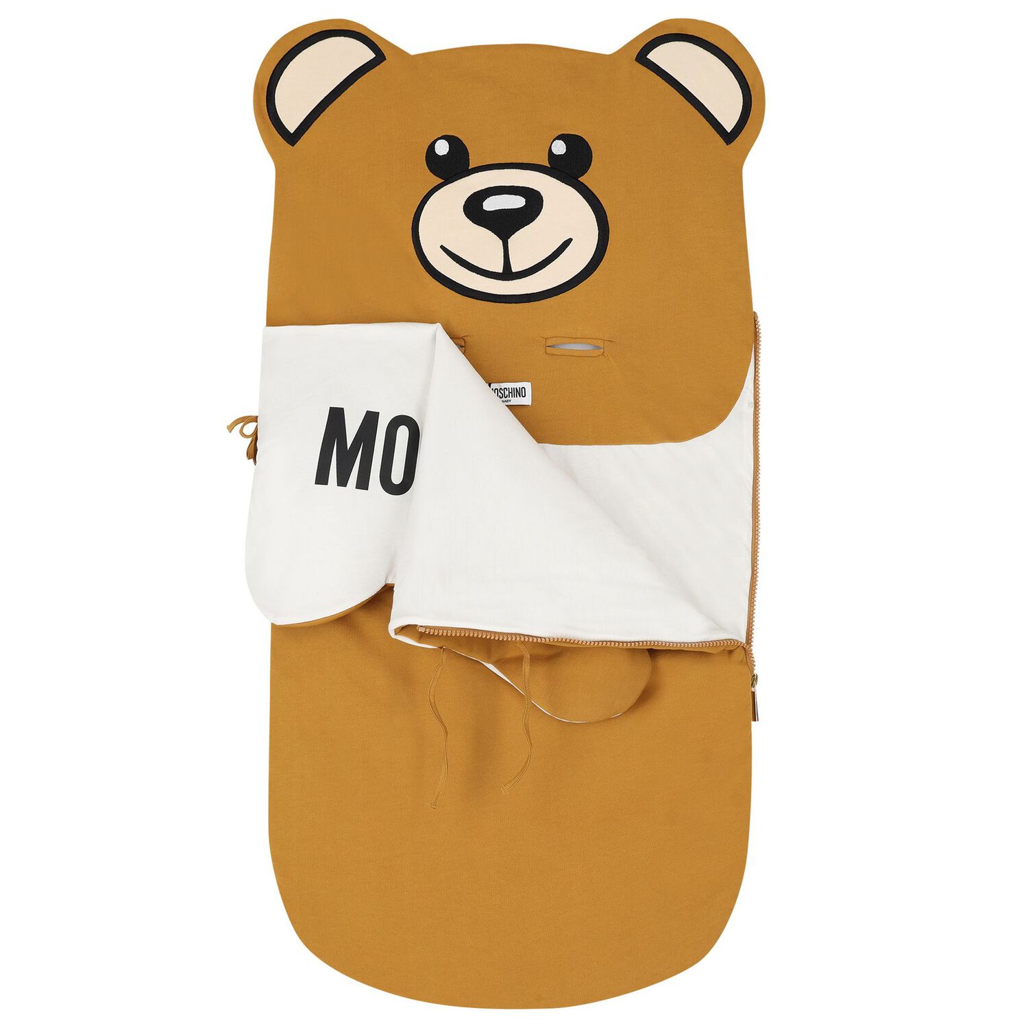 Beige Teddy Bear Logo Baby Nest, 1, hi-res image number null