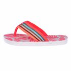 Girls Pink & White Glitter Flip Flops, 1, hi-res