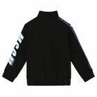 Boys Black Logo Zip-up Top, 1, hi-res
