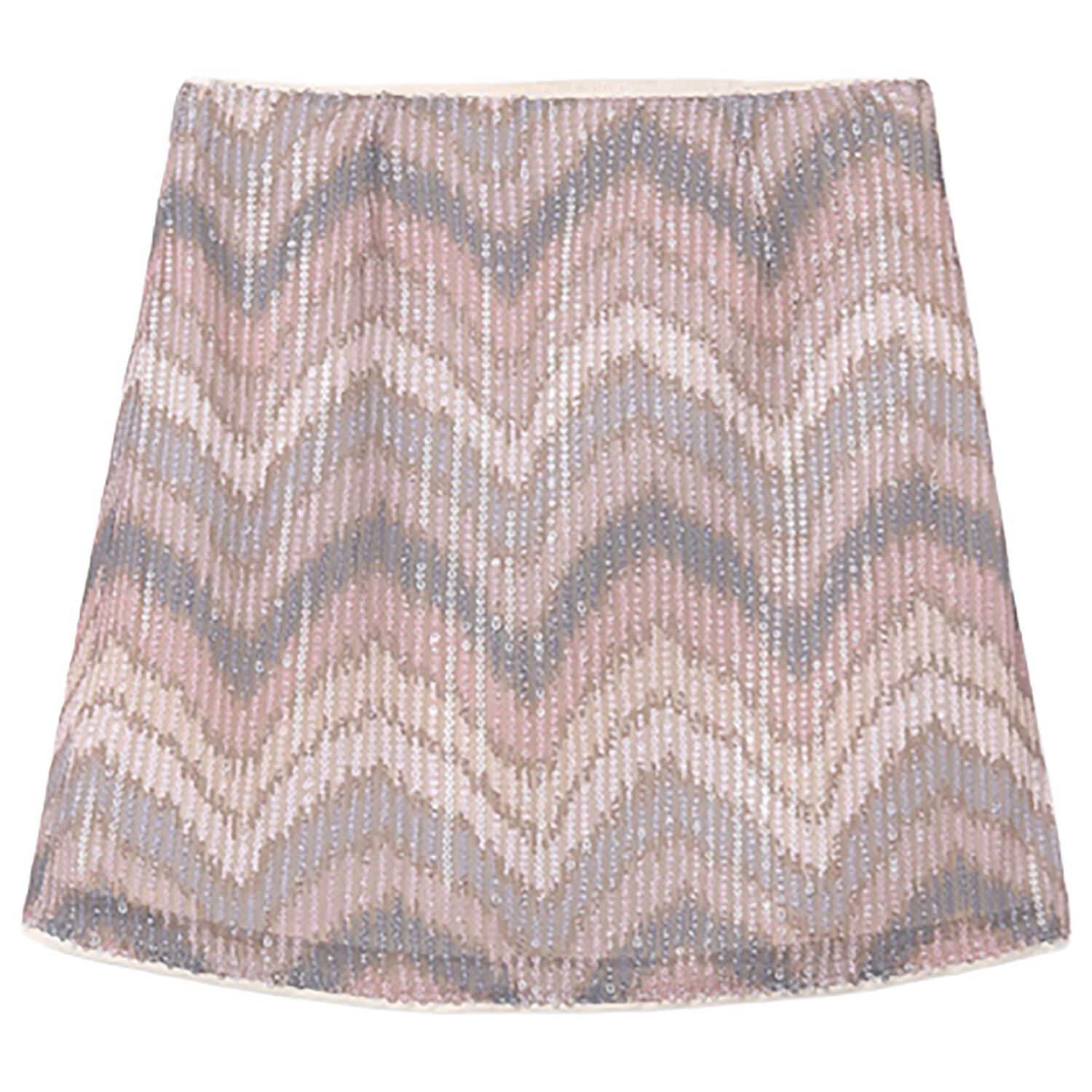 Girls Pink Sequins Skirt, 1, hi-res