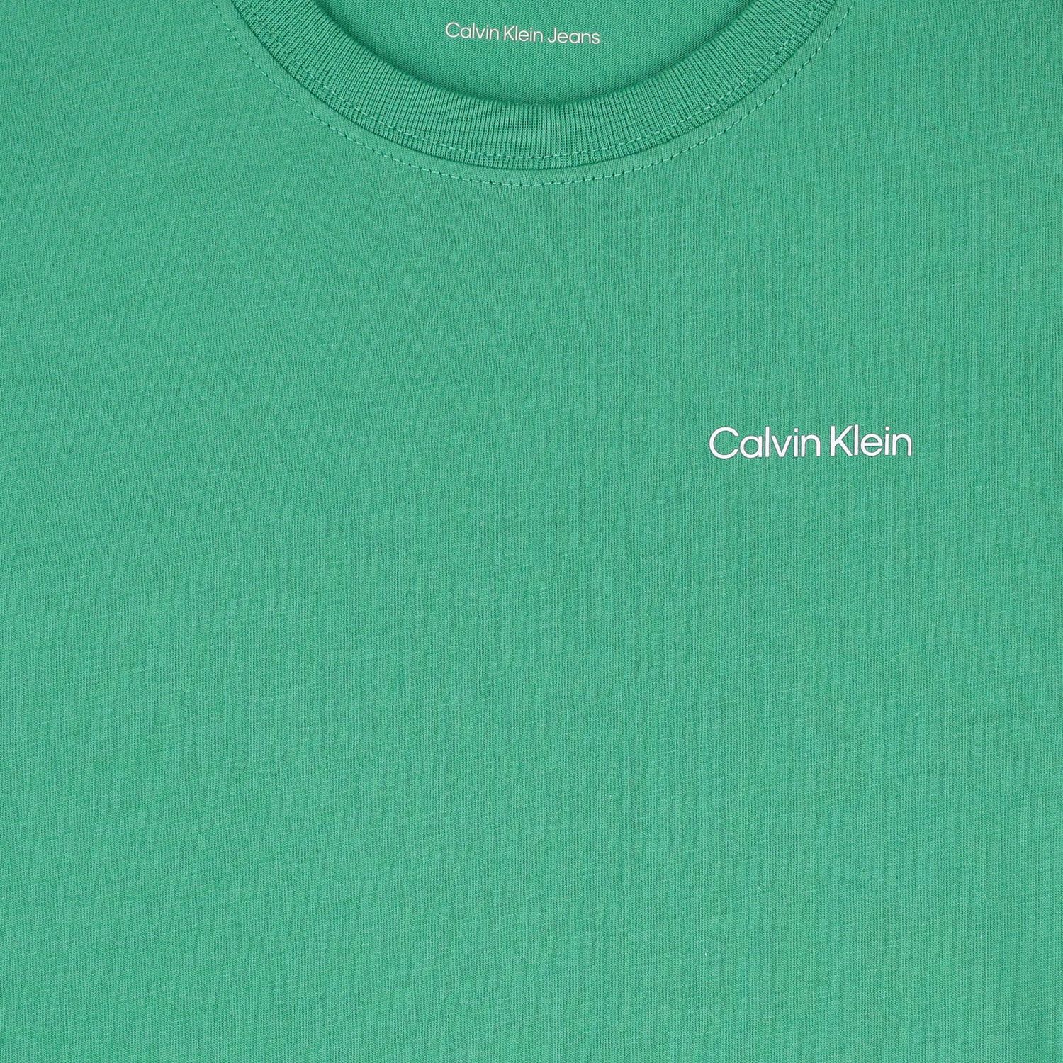 Boys Green Cotton Logo T-Shirt, 1, hi-res