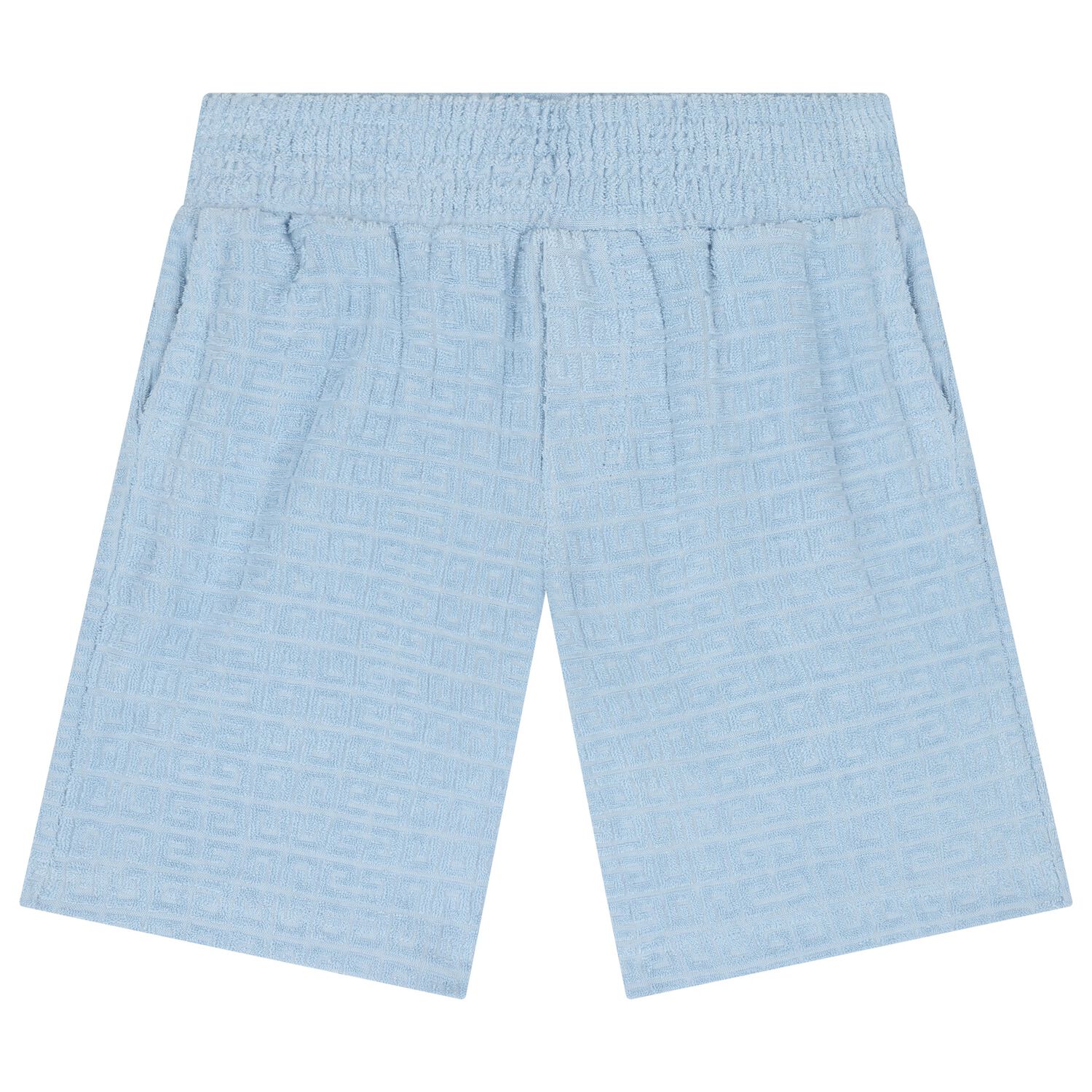 Boys Blue Logo Shorts, 1, hi-res