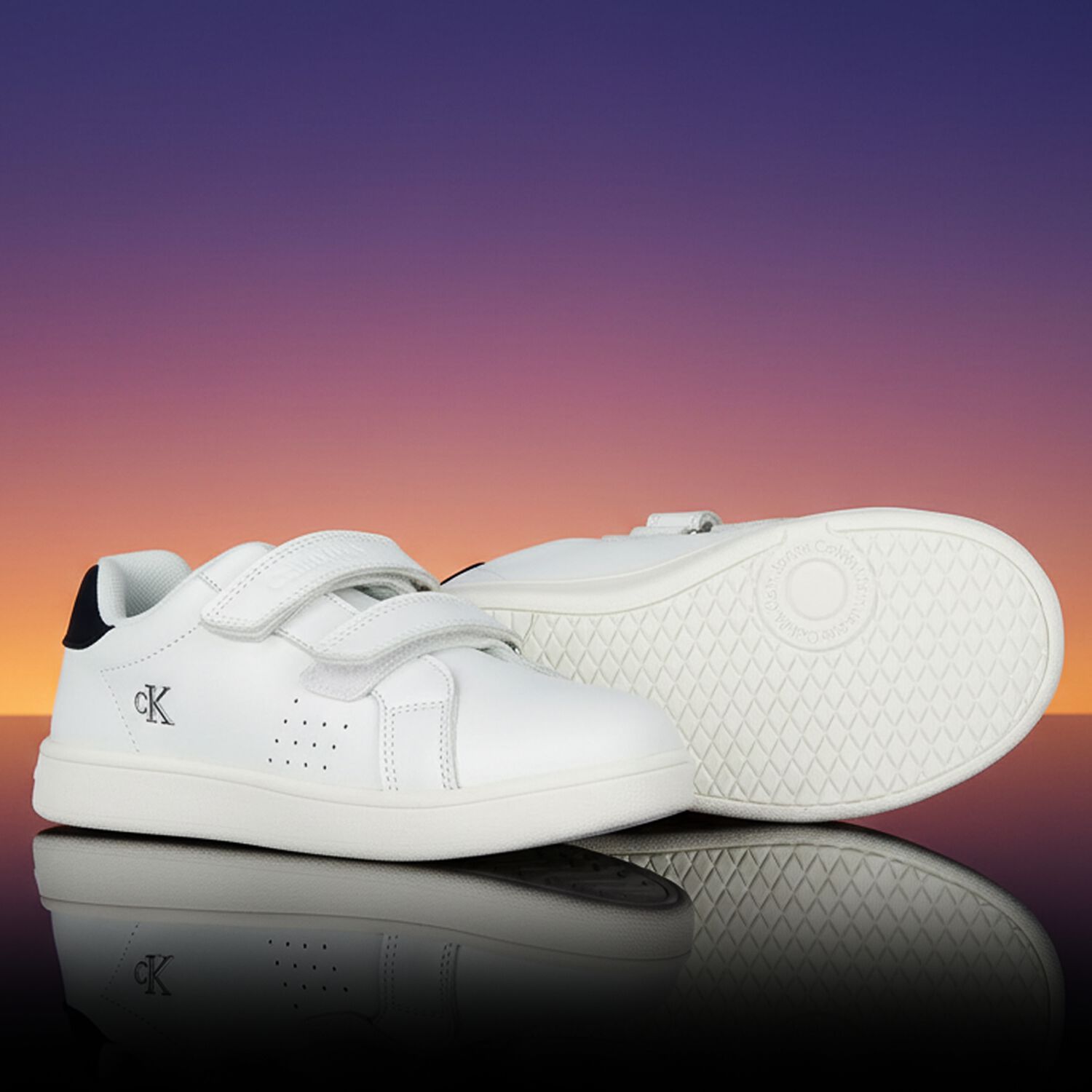 White Logo Trainers, 1, hi-res