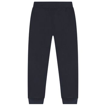 Boys Navy Logo Joggers