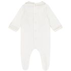 Beige & Ivory Flower Babygrows ( 2-Pack ), 2, hi-res