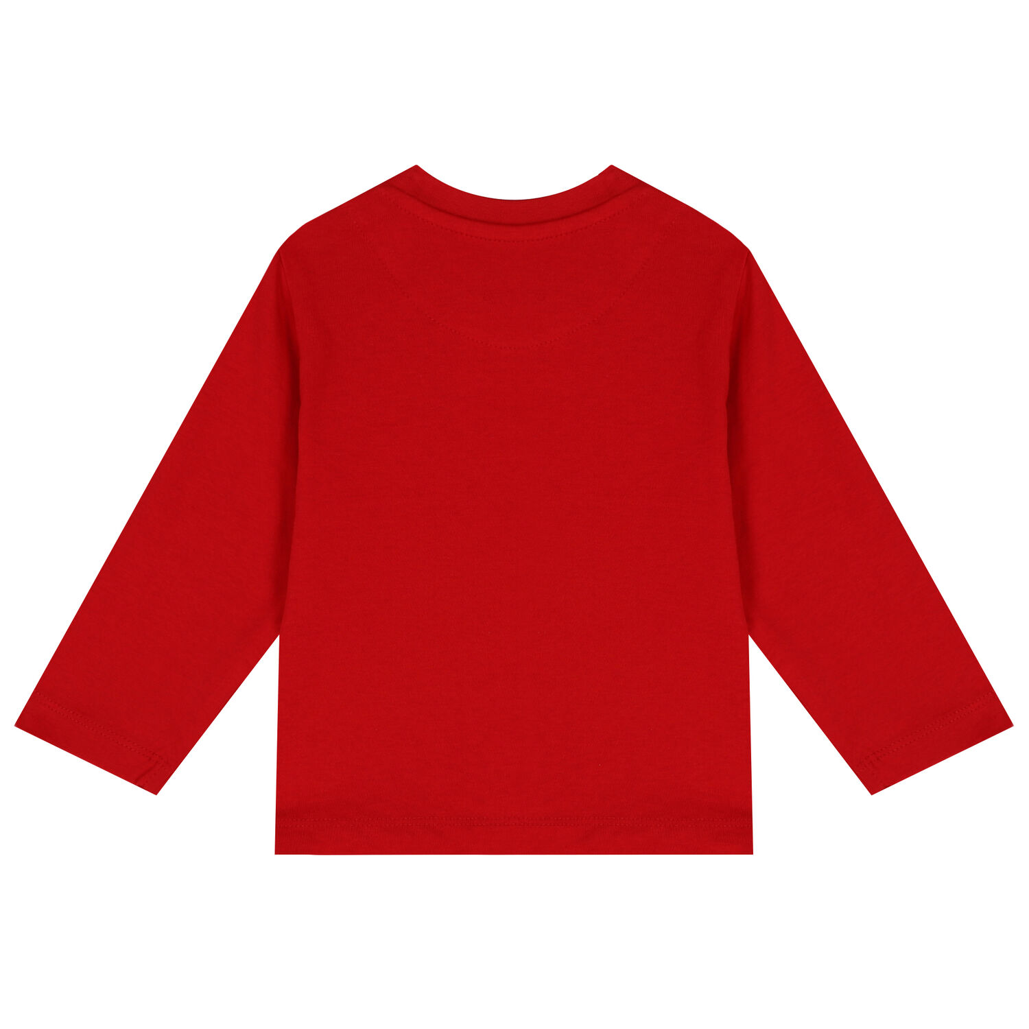 Younger Boys Red Logo Long Sleeve Top, 2, hi-res image number null