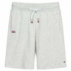 Boys Grey Logo Shorts , 1, hi-res