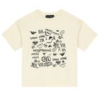 Boys Ivory Logo T-Shirt, 1, hi-res