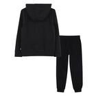 Boys Black Logo Tracksuit, 1, hi-res