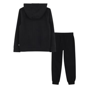 Boys Black Logo Tracksuit