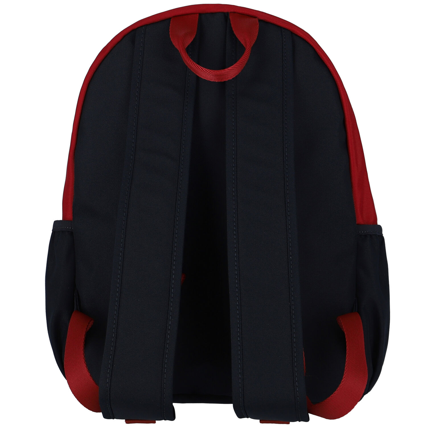 Boys Navy Blue & Red Varsity Logo Backpack, 1, hi-res