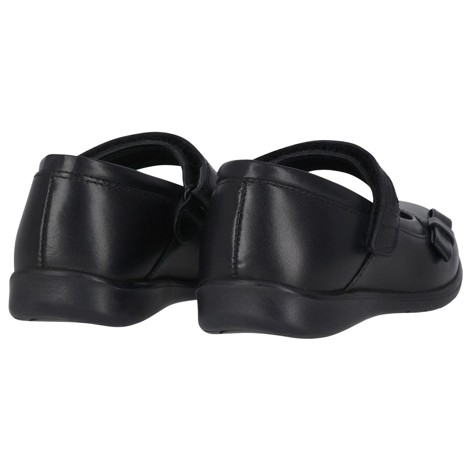 Girls Black Leather Shoes, 1, hi-res image number null