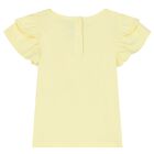 Younger Girls Yellow Logo T-Shirt, 1, hi-res