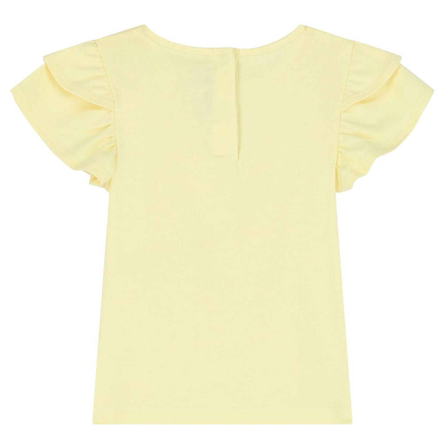 Younger Girls Yellow Logo T-Shirt, 1, hi-res