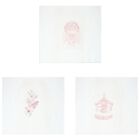 Baby Girls White & Pink Muslin Swaddles (3-Pack), 6, hi-res