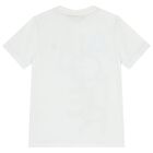 Boys White Logo T-Shirt, 1, hi-res