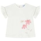 Younger Girls Ivory & Gold Leggings Set, 1, hi-res