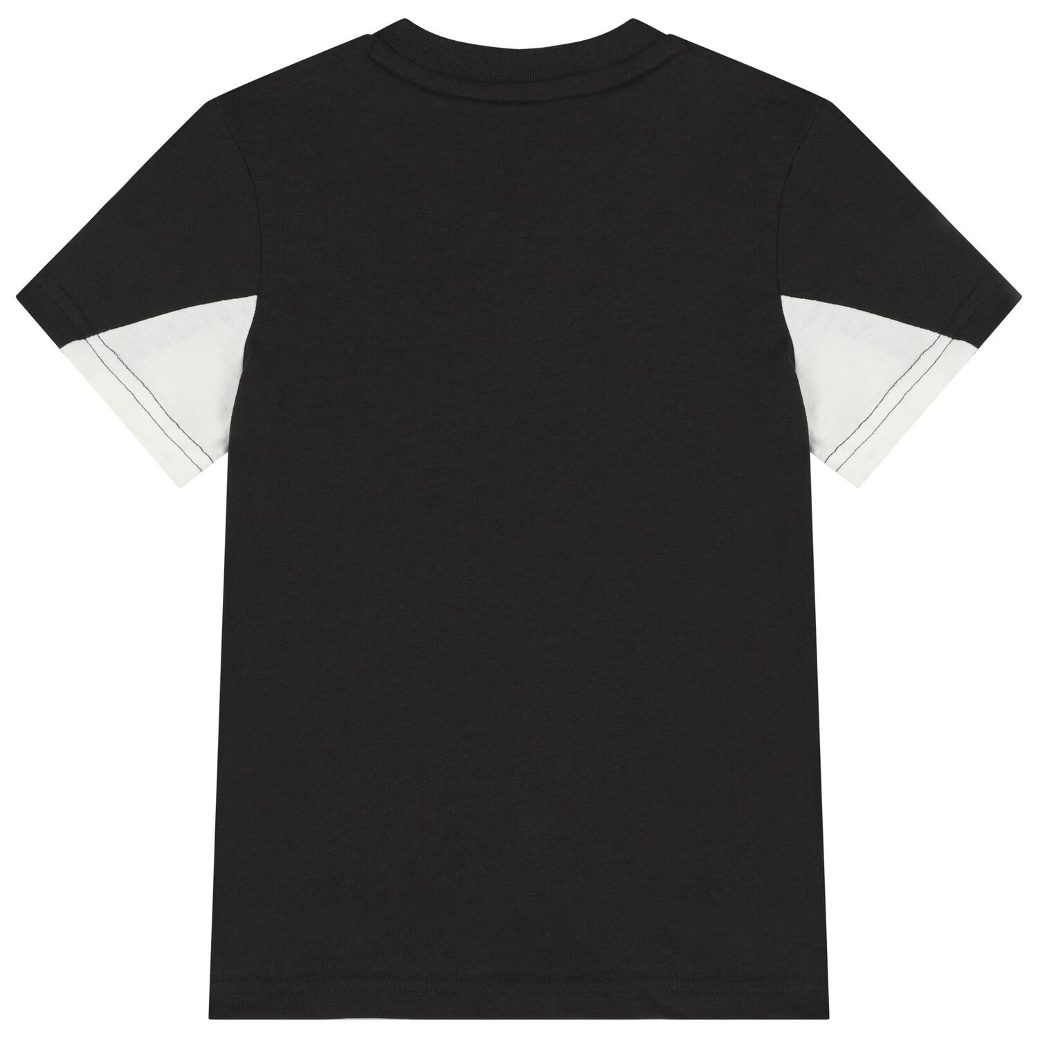 Boys Black logo T-Shirt, 1, hi-res
