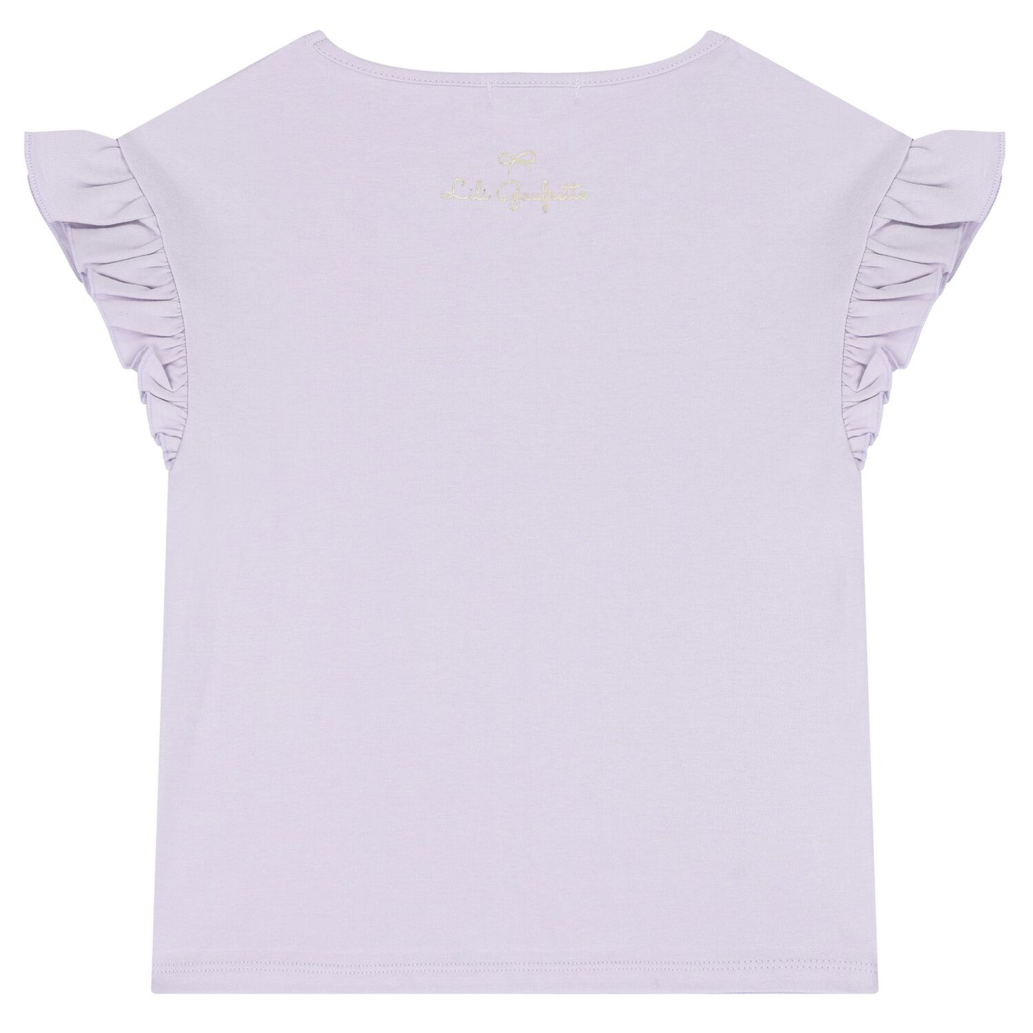 Girls Purple Bow Ruffled Top, 1, hi-res image number null